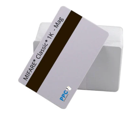 Cards .76mm PVC MIFARE 1K With HiCo Mag (DBOND) (100 Pack)