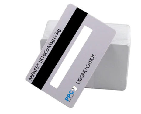 Cards .76mm PVC MIFARE 1K White HiCo & Sig (DBOND) (100 Pack)