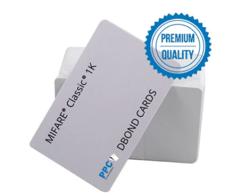 Cards .76mm PVC MIFARE 1K White (DBOND) (100 Pack)