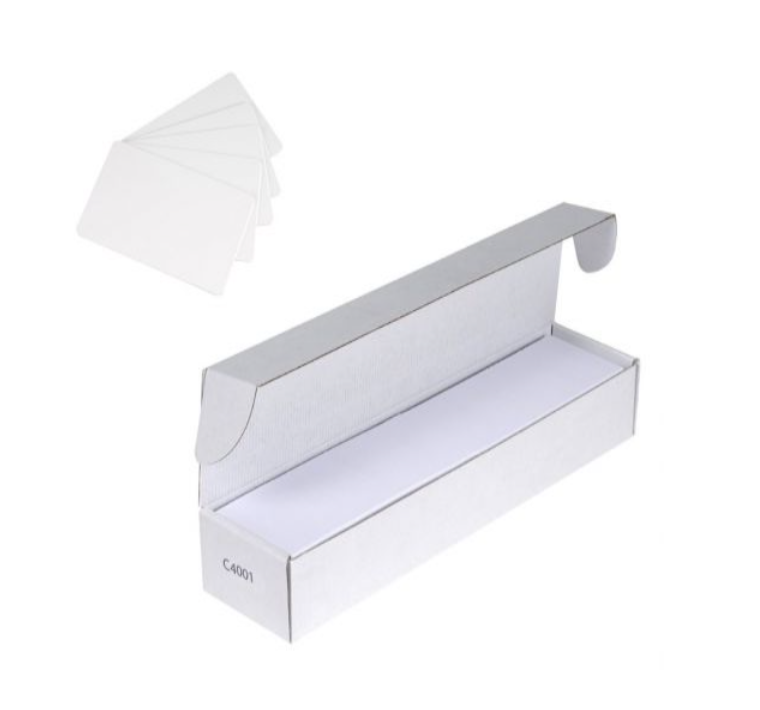 Cards .76mm White Extended Cards 140x54mm (500 Pack)