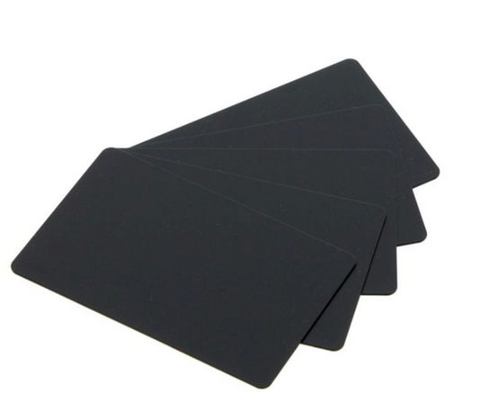 Cards .76mm PVC Food Safe Black 140x54mm (500 Pack)
