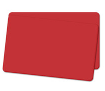 Cards .76mm PVC Food Safe Red CR80 (500 Pack)