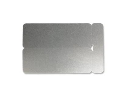 Cards 1.30mm PVC Silver Double Name Badge (250 Pack)
