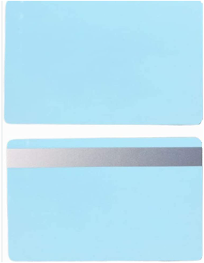 Cards .76mm PVC HiCo Light Blue CR80 (500 Pack)