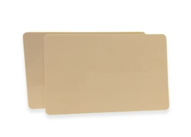 Cards .76mm PVC Beige/Tan CR80 (500 Pack)