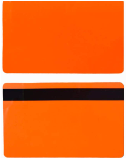 Cards .76mm PVC HiCo Orange CR80 (500 Pack)