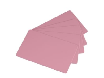 Cards .76mm PVC Pink CR80 (500 Pack)