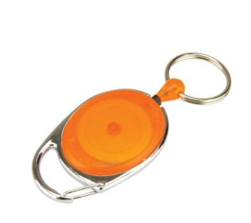 ID Reel Orange & Keyring (100 Pack)