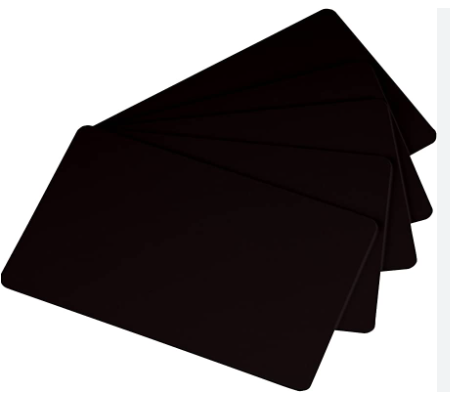 Cards .76mm PVC Black CR80 (500 Pack)